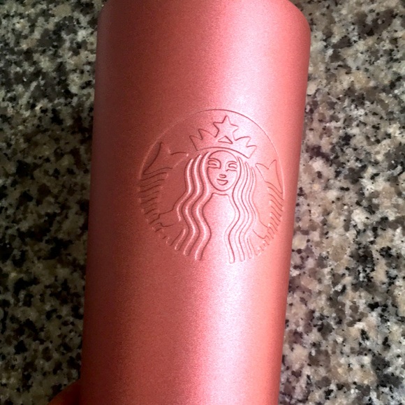 Starbucks 21” Pink Metal Travel Mug 24 fl oz. - Picture 7 of 9